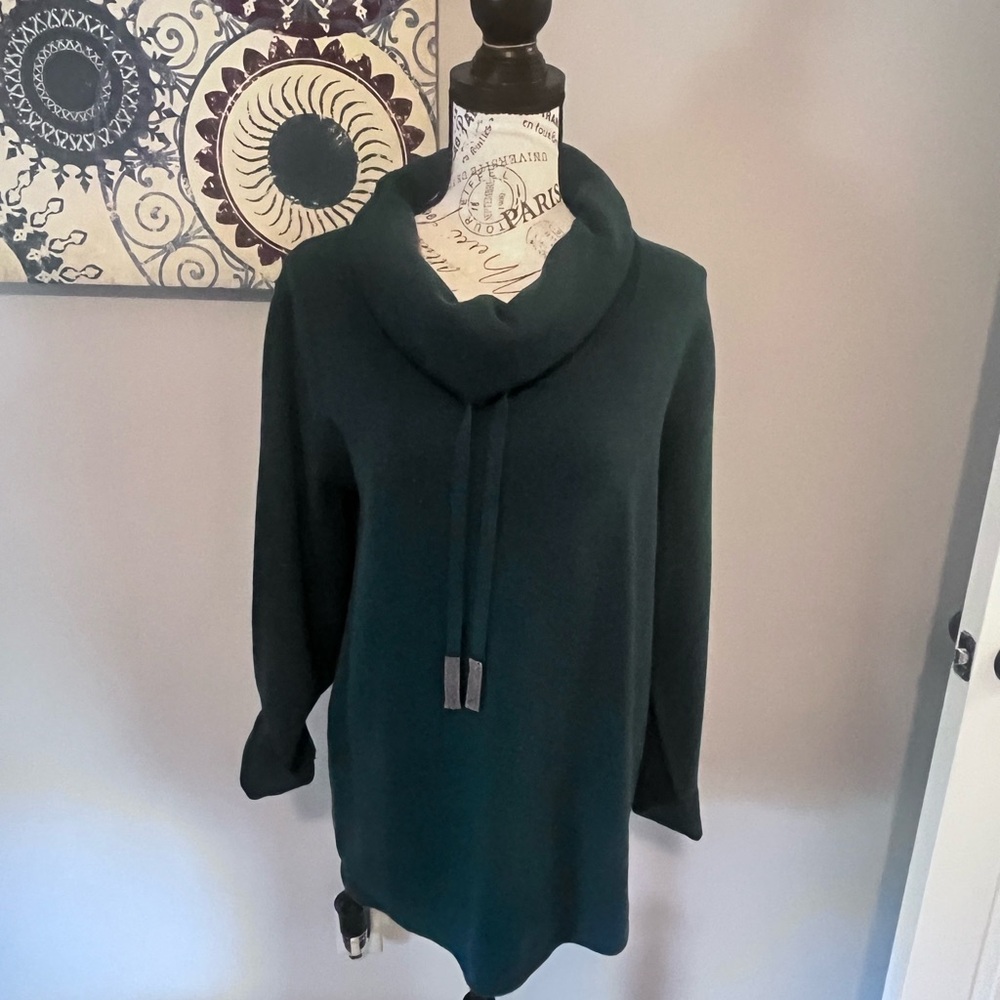 Chico’s Zenergy Luxe, Cashmere blend cowl sweater